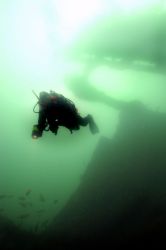 Descent on the wreck of the "Rondo" near Mull, off the We... by Steve Baillie 